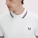 Polo manica corta M3600 T60 FRED PERRY Snwht/bred/nvy 
