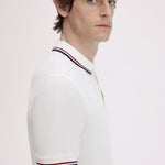 Polo manica corta M3600 T60 FRED PERRY Snwht/bred/nvy 