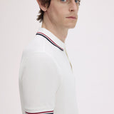 Polo manica corta M3600 T60 FRED PERRY Snwht/bred/nvy 
