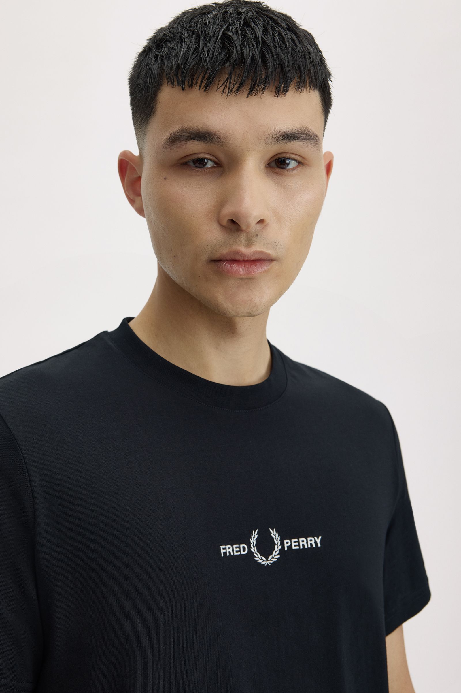 T-Shirt manica corta M4580 102 FRED PERRY Black 