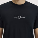T-Shirt manica corta M4580 102 FRED PERRY Black 