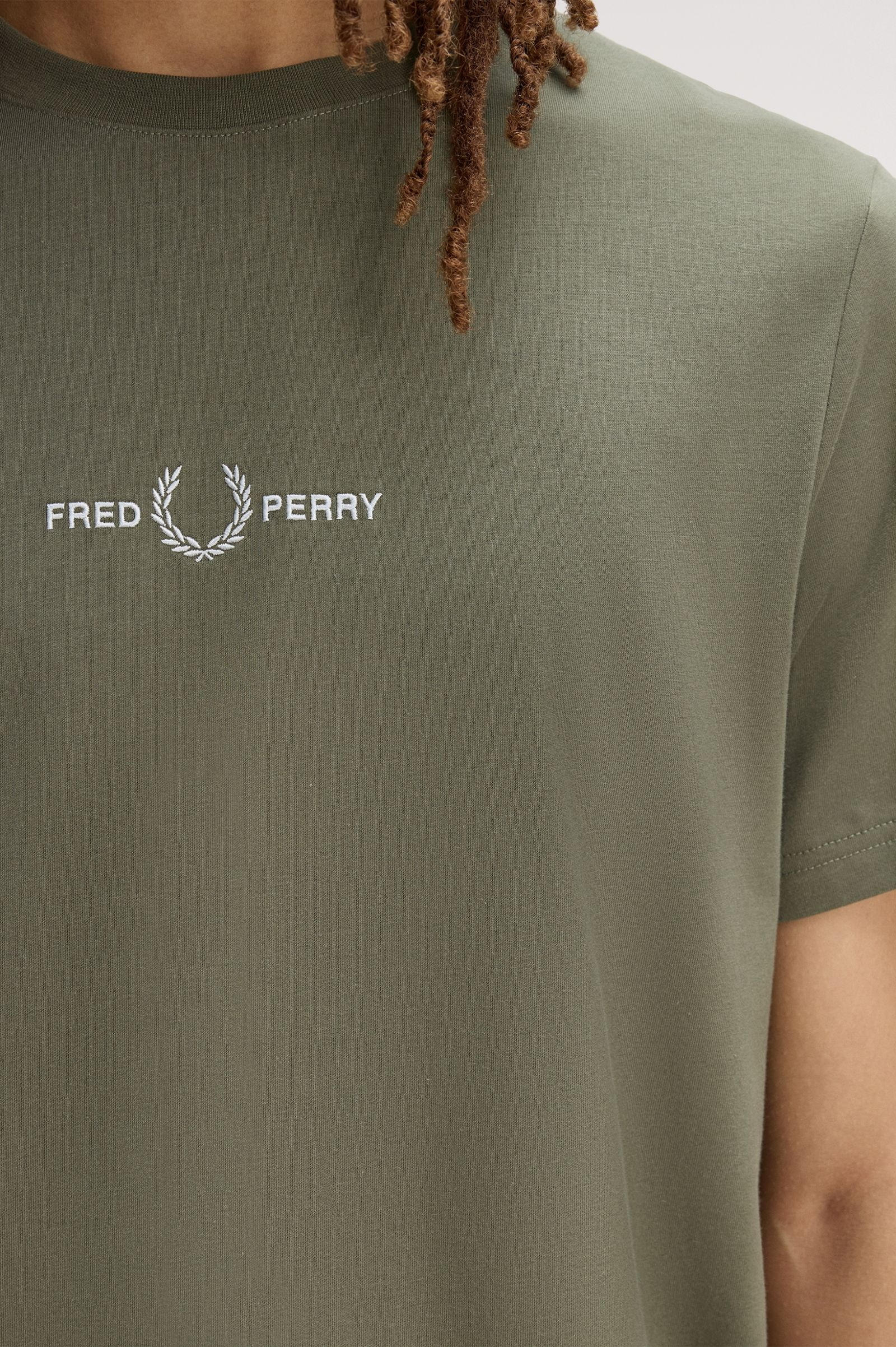 T-Shirt manica corta M4580 90B FRED PERRY Laurel w green 