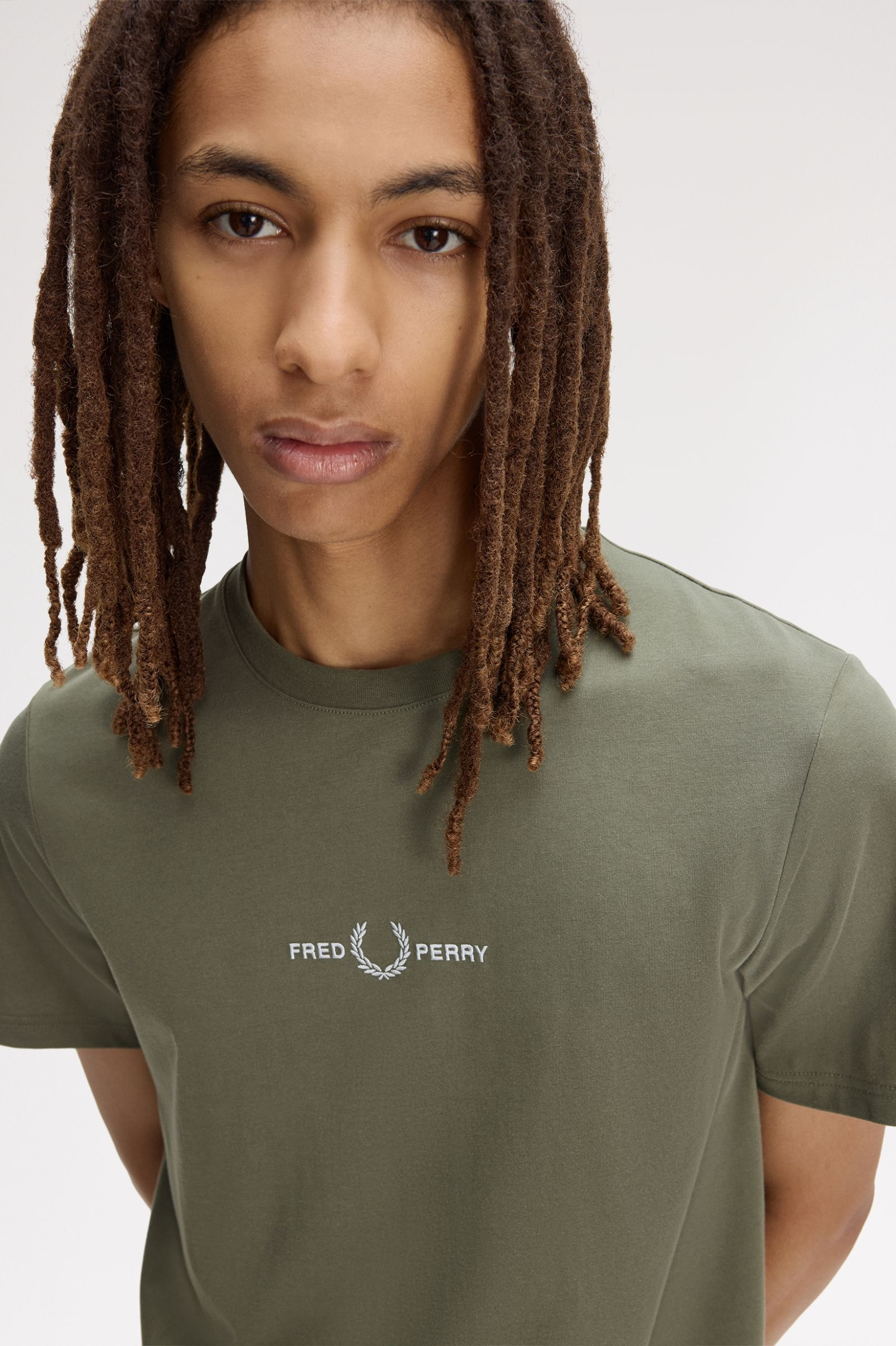 T-Shirt manica corta M4580 90B FRED PERRY Laurel w green 