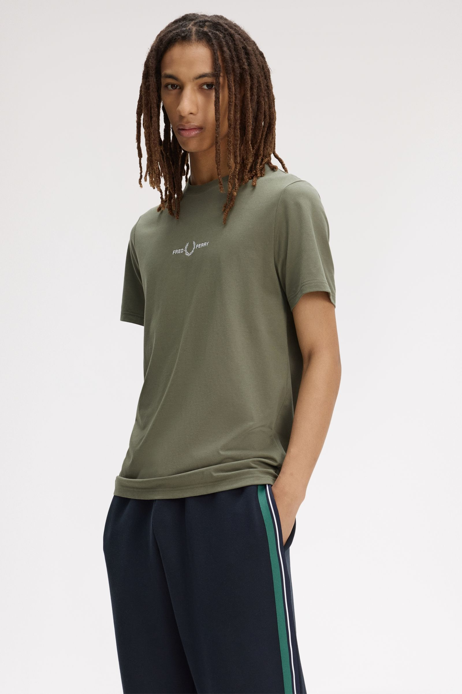 T-Shirt manica corta M4580 90B FRED PERRY Laurel w green 