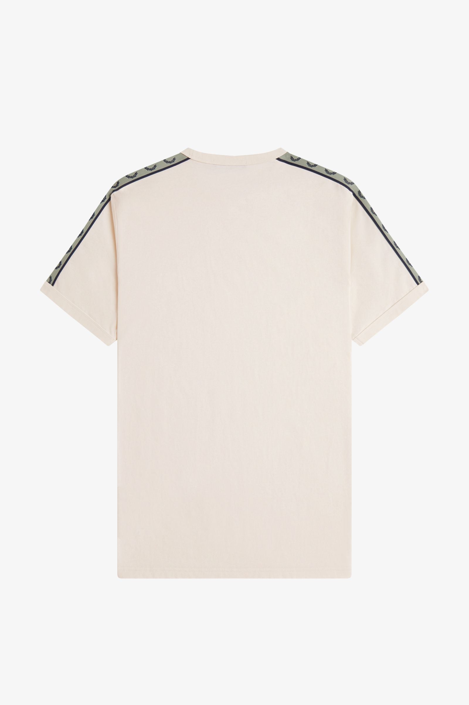 T-Shirt manica corta con banda logata M4613 28B FRED PERRY Ecru/navy 