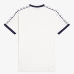 T-Shirt manica corta con fettuccia M4620 129 FRED PERRY Snow white 