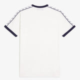 T-Shirt manica corta con fettuccia M4620 129 FRED PERRY Snow white 