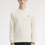 Felpa girocollo M7535 84A FRED PERRY Ecru/oxbld/grsrts 