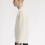 Felpa girocollo M7535 84A FRED PERRY Ecru/oxbld/grsrts 