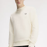 Felpa girocollo M7535 84A FRED PERRY Ecru/oxbld/grsrts 