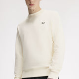 Felpa girocollo M7535 84A FRED PERRY Ecru/oxbld/grsrts 
