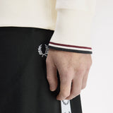 Felpa girocollo M7535 84A FRED PERRY Ecru/oxbld/grsrts 