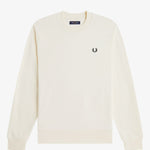 Felpa girocollo M7535 84A FRED PERRY Ecru/oxbld/grsrts 
