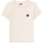 T-Shirt in cotone con ricamo FG52TS2064SO 03 KENZO Ecru 