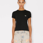 T-Shirt in cotone ricamata FG52TS2164SO 99J KENZO Black 