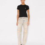 T-Shirt in cotone ricamata FG52TS2164SO 99J KENZO Black 