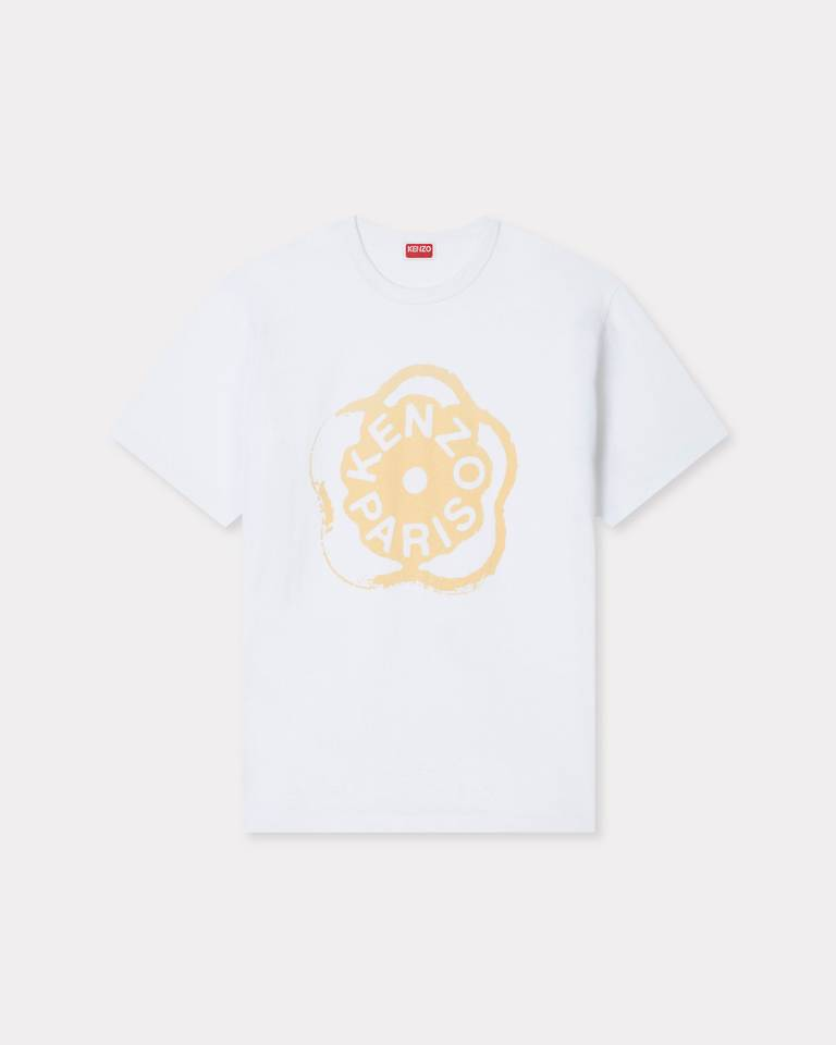 T-Shirt loose in cotone FG52TS3034SK 01 KENZO White 