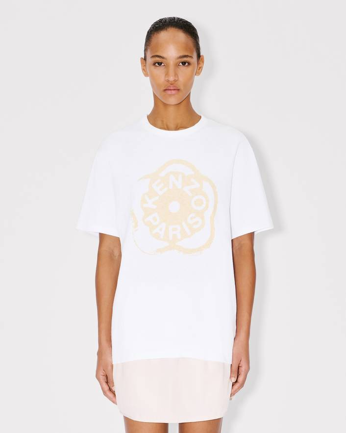 T-Shirt loose in cotone FG52TS3034SK 01 KENZO White 