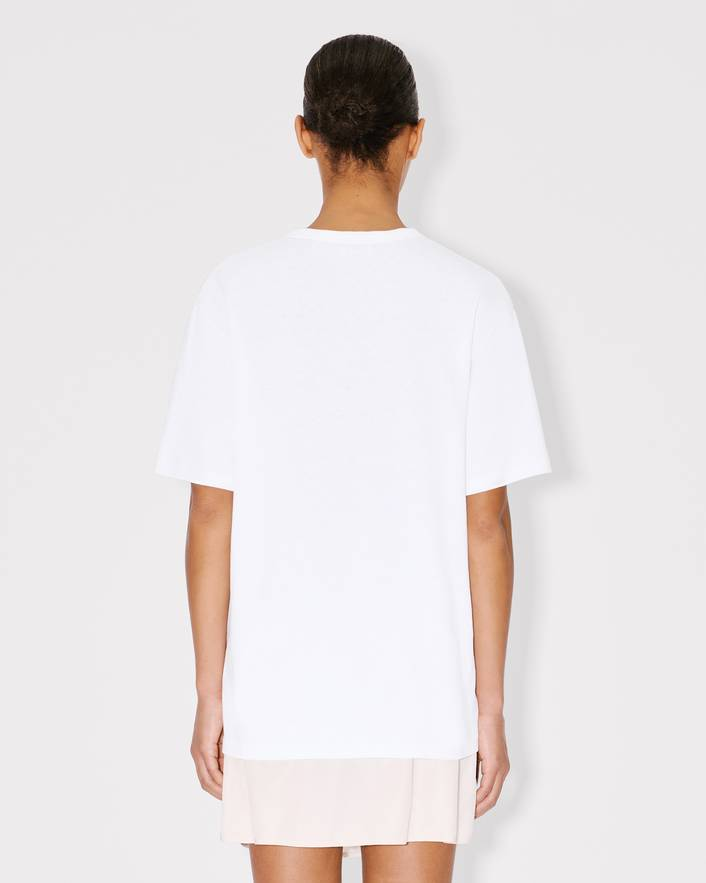T-Shirt loose in cotone FG52TS3034SK 01 KENZO White 