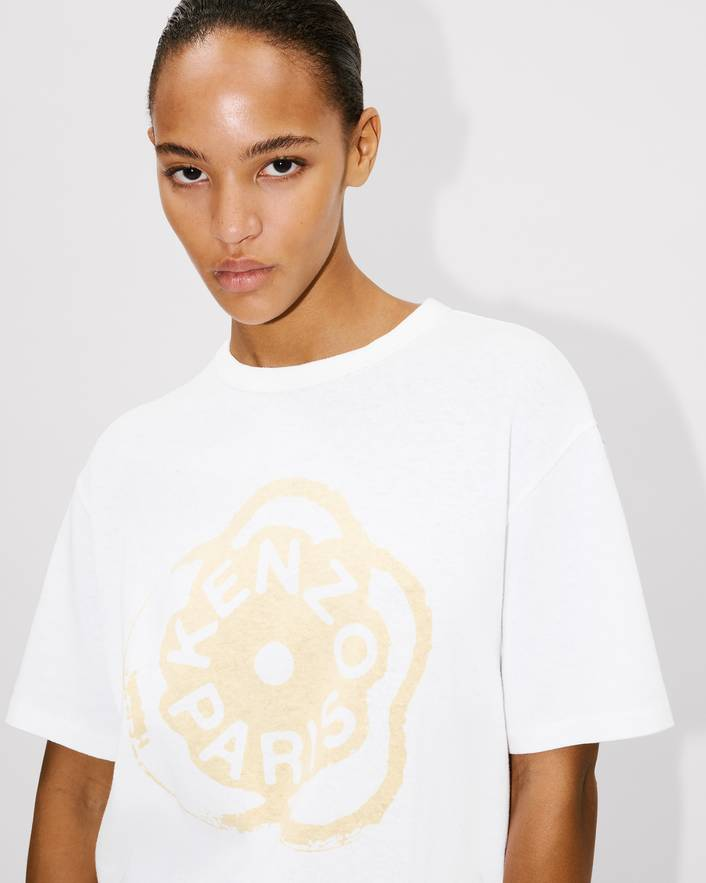 T-Shirt loose in cotone FG52TS3034SK 01 KENZO White 