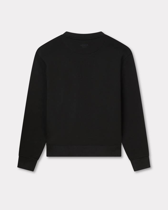 Felpa in cotone con ricamo FG55SW2054MJ 99J KENZO Black 