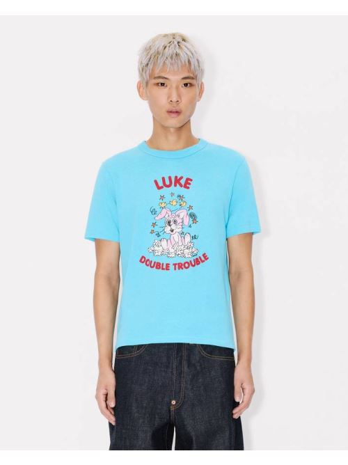 T-Shirt in cotone FG55TS1024SK 68 KENZO Turquoise 