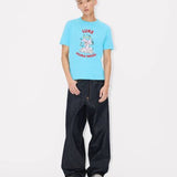 T-Shirt in cotone FG55TS1024SK 68 KENZO Turquoise 