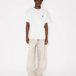 T-Shirt in cotone con ricamo FG55TS2054SG 02 KENZO Off white 