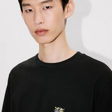 T-Shirt in cotone con ricamo FG55TS2054SG 99J KENZO Black 