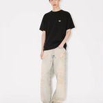 T-Shirt in cotone con ricamo FG55TS2054SG 99J KENZO Black 