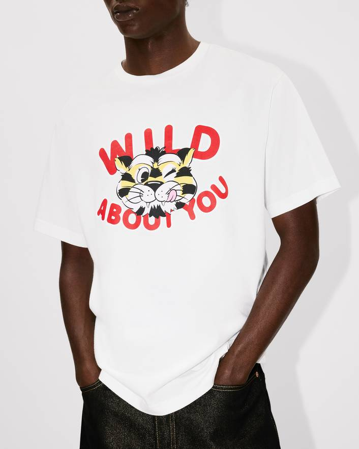 T-Shirt in cotone FG55TS2064SG 02 KENZO Off white 