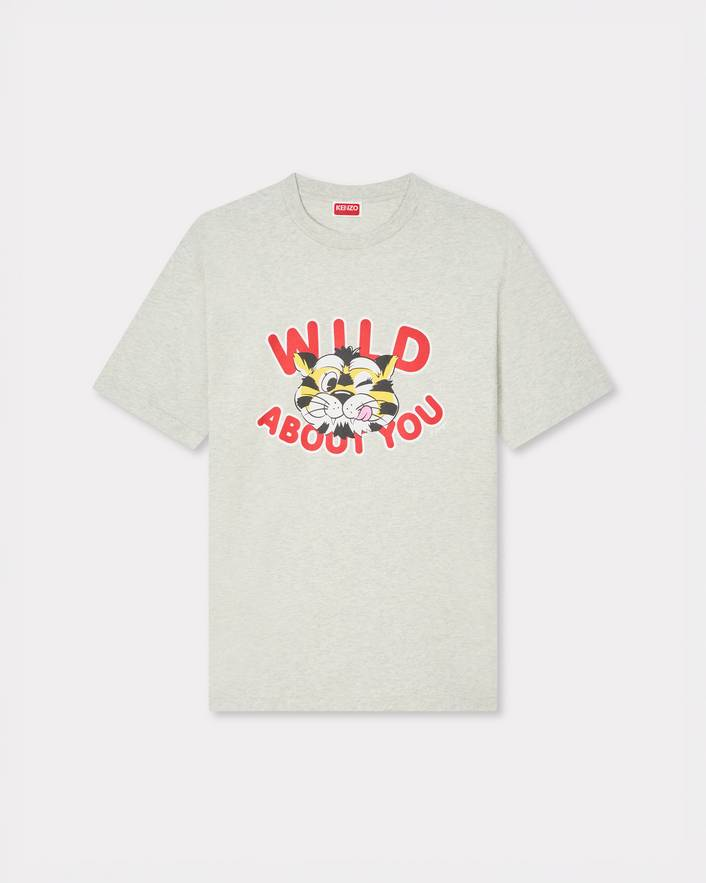 T-Shirt in cotone FG55TS2064SG 93 KENZO Pale grey 