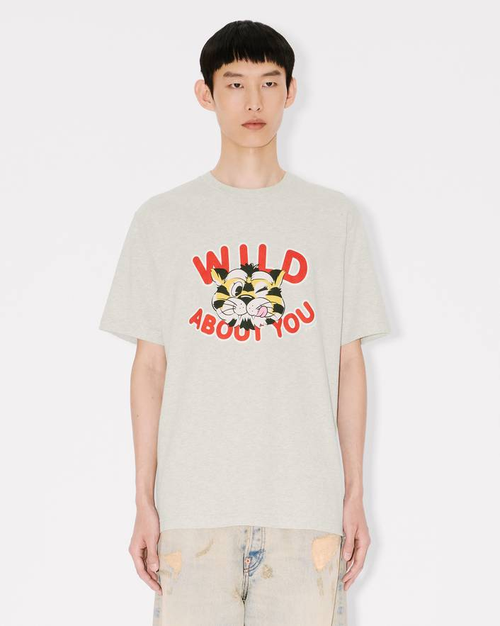 T-Shirt in cotone FG55TS2064SG 93 KENZO Pale grey 