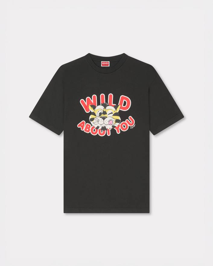 T-Shirt in cotone FG55TS2064SG 99J KENZO Black 