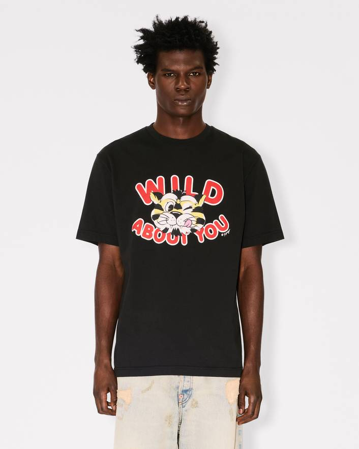 T-Shirt in cotone FG55TS2064SG 99J KENZO Black 