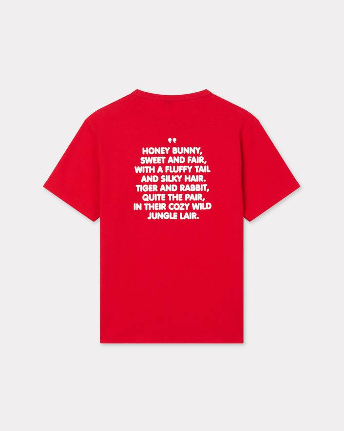 T-Shirt unisex in cotone FG55TS2124SK 22 KENZO Cherry 