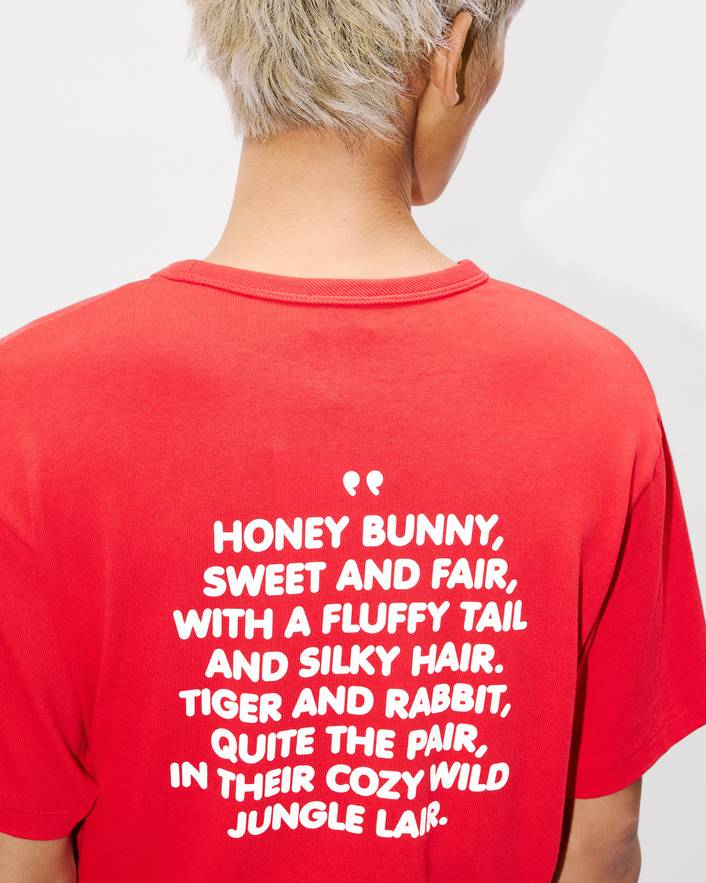 T-Shirt unisex in cotone FG55TS2124SK 22 KENZO Cherry 