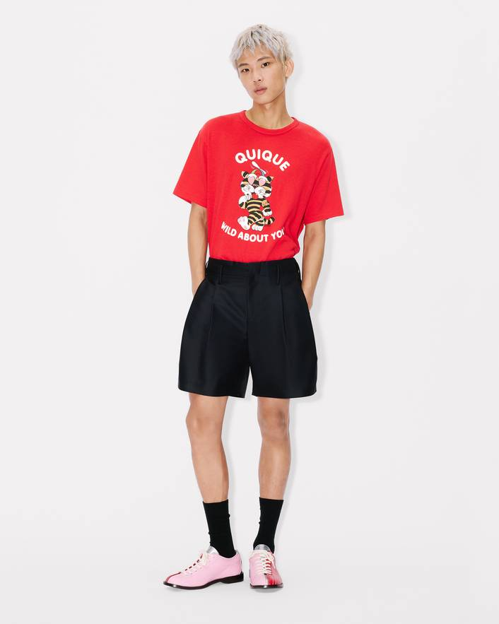 T-Shirt unisex in cotone FG55TS2124SK 22 KENZO Cherry 