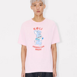 T-Shirt in cotone FG55TS2144SK 32 KENZO Flamingo 