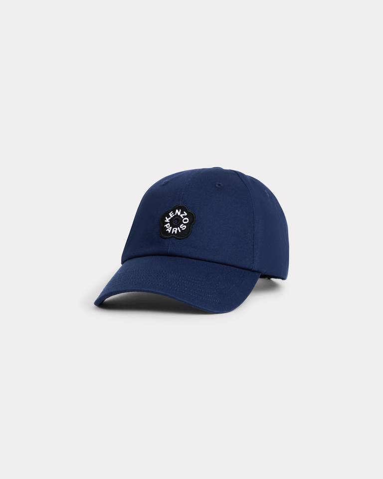 Cappellino ricamato in cotone FG58AC421F41 76 KENZO Navy blue 