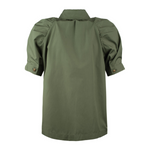Camicia manica corta 2616111032600 069 MAX MARA STUDIO Verde militare 