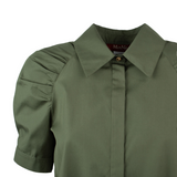 Camicia manica corta 2616111032600 069 MAX MARA STUDIO Verde militare 