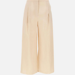 Pantaloni crop in tela ramié 2616131012600 060 MAX MARA STUDIO Corda 