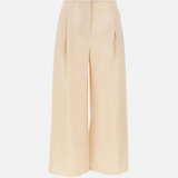 Pantaloni crop in tela ramié 2616131012600 060 MAX MARA STUDIO Corda 