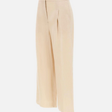 Pantaloni crop in tela ramié 2616131012600 060 MAX MARA STUDIO Corda 