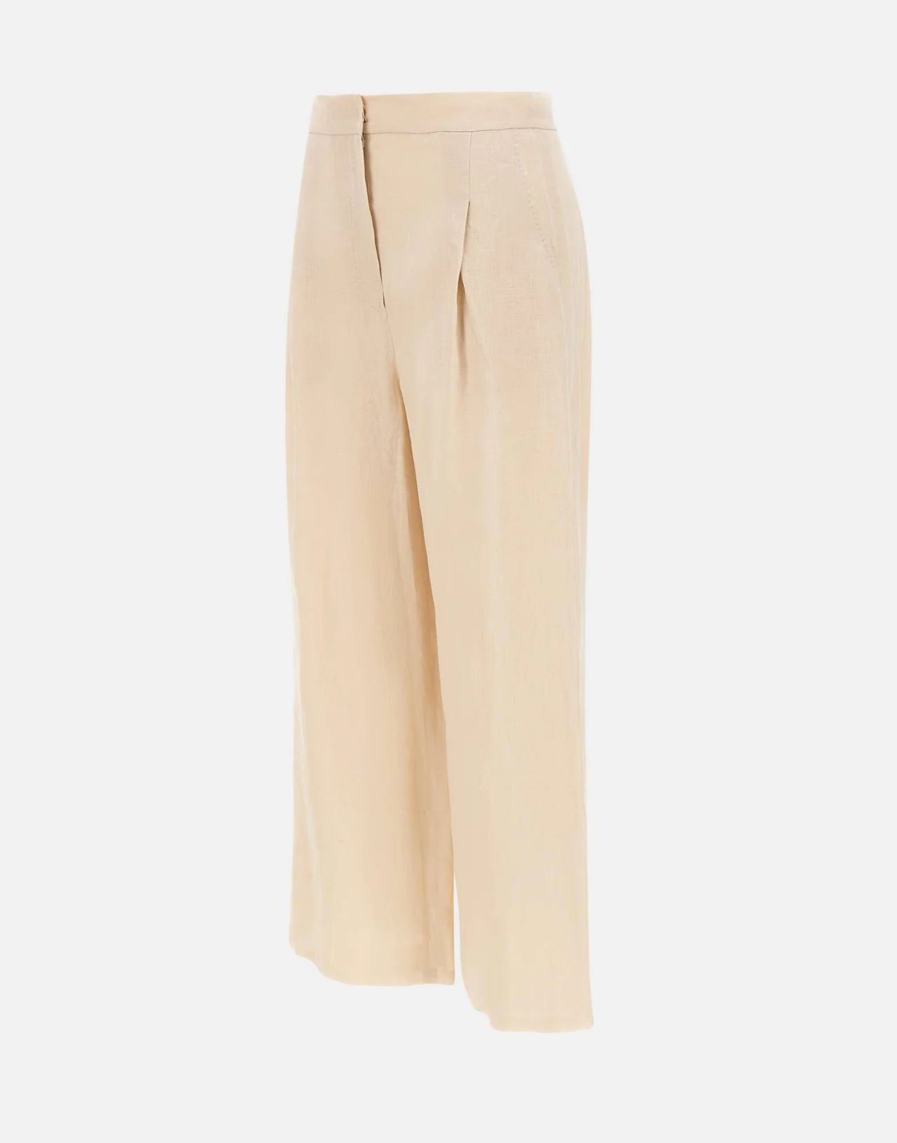 Pantaloni crop in tela ramié 2616131012600 060 MAX MARA STUDIO Corda 