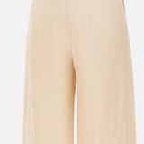 Pantaloni crop in tela ramié 2616131012600 060 MAX MARA STUDIO Corda 