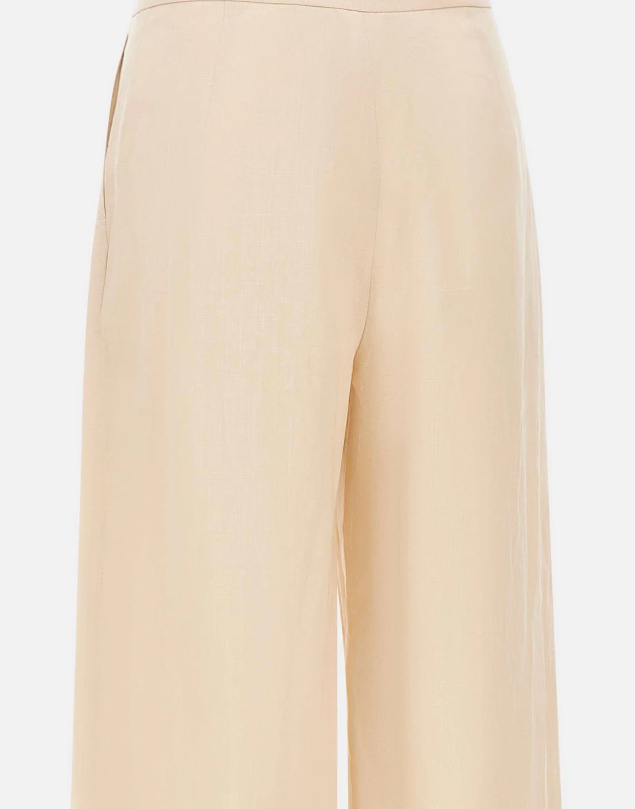 Pantaloni crop in tela ramié 2616131012600 060 MAX MARA STUDIO Corda 
