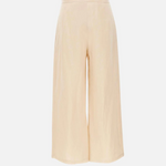 Pantaloni crop in tela ramié 2616131012600 060 MAX MARA STUDIO Corda 