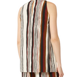 Top smanicato fantasia 2616161022600 001 MAX MARA STUDIO Bianco/nero/col 